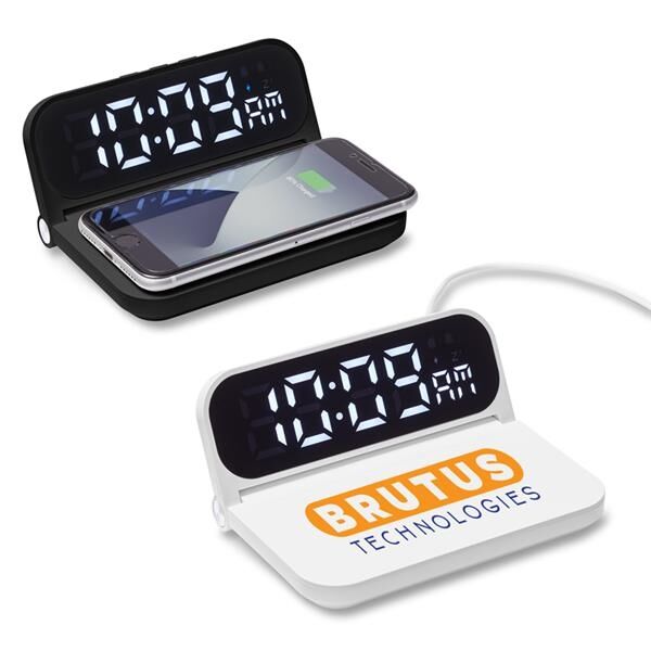 Main Product Image for Foldable Alarm Clock & Wireless Charger