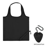 Foldaway Tote Bag With Antimicrobial Additive - Black
