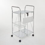 Folding Bar Cart - Silver