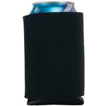 Folding Foam Can Cooler 1 side imprint - Black