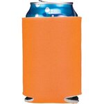 Folding Foam Can Cooler 1 side imprint - Neon Orange