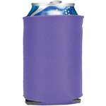 Folding Foam Can Cooler 1 side imprint - Purple