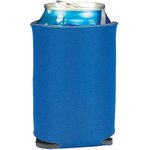 Folding Foam Can Cooler 1 side imprint - Royal Blue