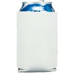 Folding Foam Can Cooler 1 side imprint - White