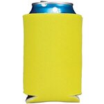 Folding Foam Can Cooler 1 side imprint - Yellow