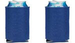 Folding Foam Can Cooler 2 sided imprint - Navy Blue