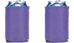 Folding Foam Can Cooler 2 sided imprint - Purple