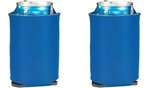 Folding Foam Can Cooler 2 sided imprint - Royal Blue