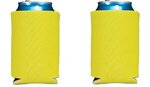 Folding Foam Can Cooler 2 sided imprint - Yellow
