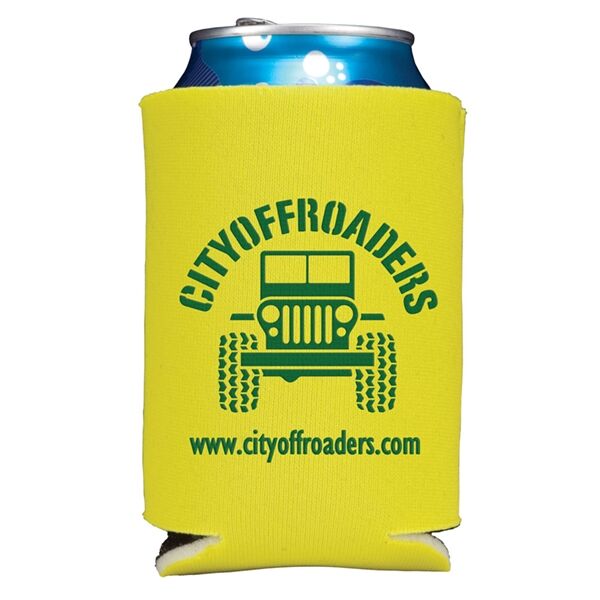 Main Product Image for Folding Foam Can Cooler 2 Sided Imprint