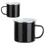 Foundry 16 oz Enamel-Lined Iron Coffee Mug - Medium Black