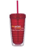FREE GIFT - Double Wall Tumbler With Lid And Straw -  