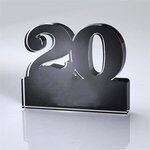 Freestanding 20 Year Anniversary Award - Clear