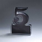 Freestanding 5 Year Anniversary Award - Black