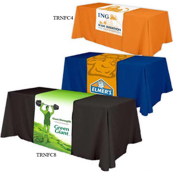 Main Product Image for Trade Show Table Runner All Over Dye Sub - Front,Top,12inch Back