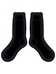 Full Color Dress Socks - Black