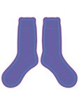 Full Color Dress Socks - Purple