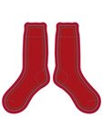 Full Color Dress Socks - Red