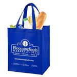 Full View Junior - Large Imprint Grocery Shopping Tote Bag - Blue