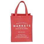 Full View Junior - Large Imprint Grocery Shopping Tote Bag - Red