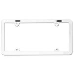 Full View License Plate Frame - White