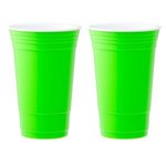 Fundraiser Cup Double Wall Tumbler 18oz - Neon Green