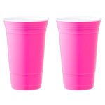 Fundraiser Cup Double Wall Tumbler 18oz - Neon Pink