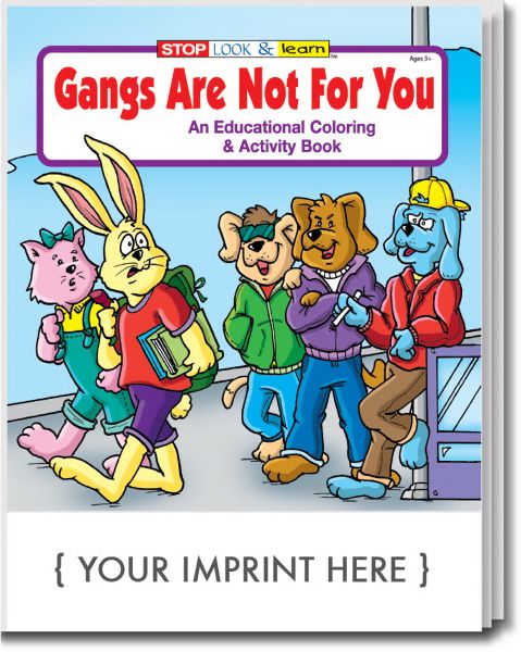 Main Product Image for Gangs Are Not For You Coloring And Activity Book USA Made