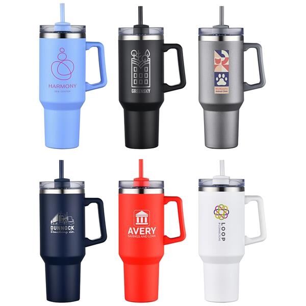 Main Product Image for Genoa 40 oz Vacuum Insulated Travel Mug with Straw