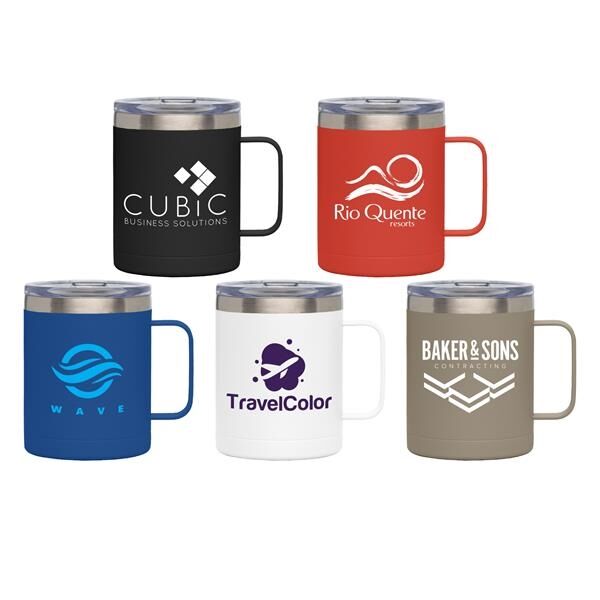 Main Product Image for Glamping - 14 Oz Double Wall Stainless Mug - Silkscreen