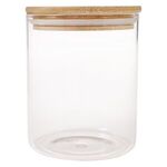 Glass Container With Bamboo Lid