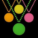 Glow in the Dark Medallion Beads - Assorted Colors