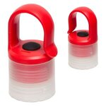 Glow Light Bottle Cap with Clip -  red