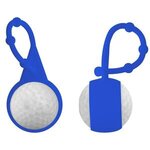 Golf Ball Lip Balm & Silicone Carabiner - Blue (PMS286)