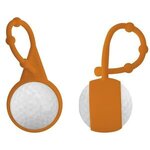 Golf Ball Lip Balm & Silicone Carabiner - Orange