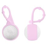 Golf Ball Lip Balm & Silicone Carabiner - Pink (PMS1905)