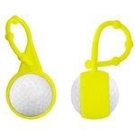 Golf Ball Lip Balm & Silicone Carabiner - Yellow