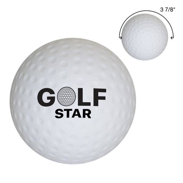 Main Product Image for Custom Printed Golf Ball Shape Stress Reliever
