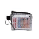 Golf Safety & First Aid Kit in a Zippered Clear Nylon Bag - Black