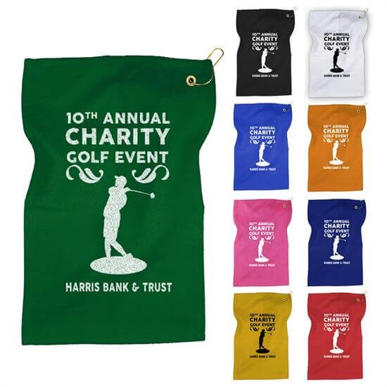 Main Product Image for Golf Towel -18" Custom Printed - Colors