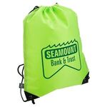 Grab N Go RPET Budget Drawstring Backpack - Light Green