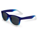 Gradient Frame Sunglasses - Blue-reflex