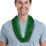 Green 33" 12mm Bead Necklaces -  