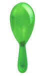 Green 7" Plastic Glitter Maraca - Green