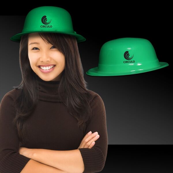 Main Product Image for Custom Printed Green Derby Hat