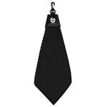 Grip Dry Waffle Golf Towel - Black