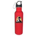 Halcyon® 25 oz. Stainless Quest Bottle, Full Color Digital - Red