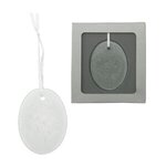 Hammered Glass Ornament - Oval