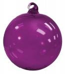 Hand Blown Glass Ornament - Purple