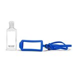 Hand Sanitizer with Silicone Lanyard & Holder - 1 oz. - Blue-reflex